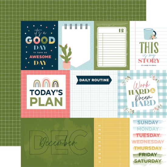 Picture of Day In The Life Double-Sided Cardstock 12"X12"-December