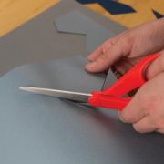 Picture of Fiskars Premier 7" Bent Scissors Red, Left-Handed