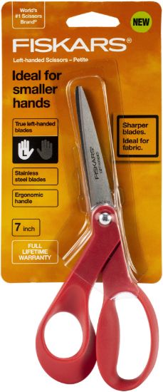 Picture of Fiskars Premier 7" Bent Scissors Red, Left-Handed