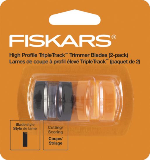 Picture of Fiskars TripleTrack High-Profile Replacement Blades 2/Pkg Straight & Scoring, Style I