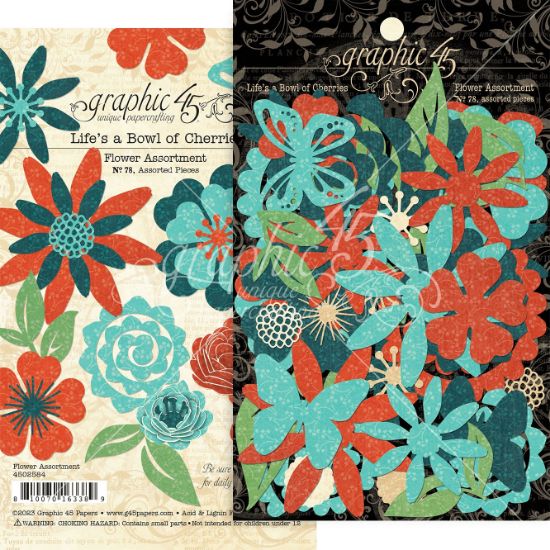 Picture of Graphic 45 Flower Assortment-Life's A Bowl Of Cherries