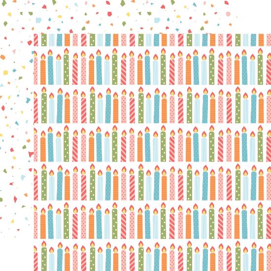 Picture of Birthday Girl Double-Sided Cardstock 12"X12" Cluster Of Candles