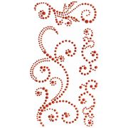 Picture of Bling Self-Adhesive Jewel Swirls 468/Pkg Red