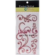 Picture of Bling Self-Adhesive Jewel Swirls 468/Pkg Red