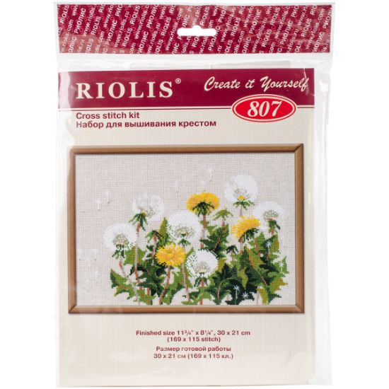 Picture of Dandelions Counted Cross Stitch Kit 11.75:"X8.25" 15 Count