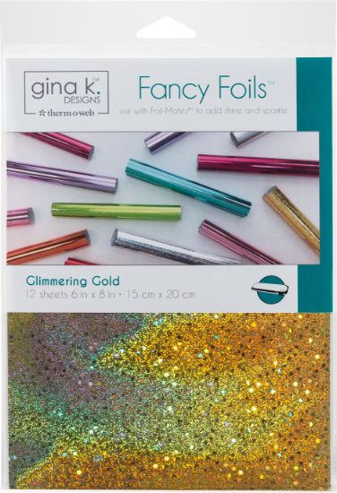 Picture of Gina K Designs Fancy Foil 6"X8" 12/Pkg Glimmering Gold