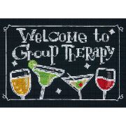 Picture of Group Therapy Mini Counted Cross Stitch Kit 7"X5" 14 Count