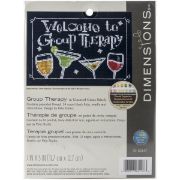 Picture of Group Therapy Mini Counted Cross Stitch Kit 7"X5" 14 Count