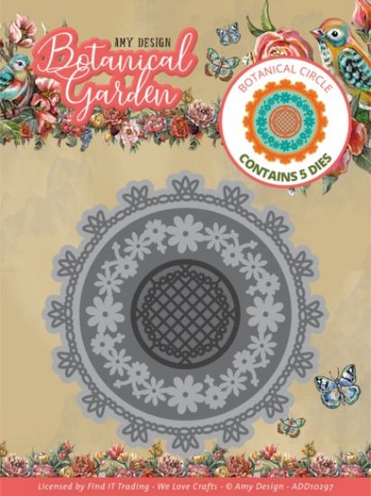 Picture of Find It Trading Amy Design Die-Botanical Circle, Botanical Garden
