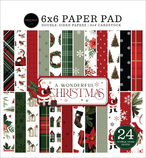 Picture of Carta Bella Double-Sided Paper Pad 6"X6"-A Wonderful Christmas