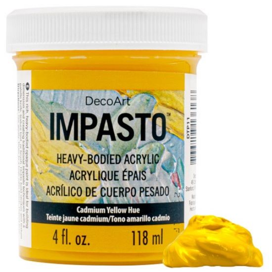 Picture of Decoart Impasto Paint 4oz-Cadmium Yellow Hue