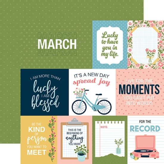 Picture of Day In The Life No. 2 Double-Sided Cardstock 12"X12"-March