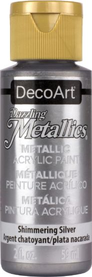 Picture of Dazzling Metallics Acrylic Paint 2oz Shimmer Silver