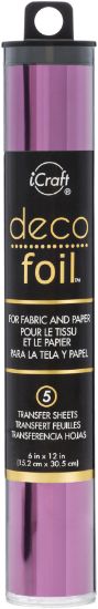 Picture of Deco Foil Transfer Sheets 6"X12" 5/Pkg Plum