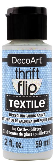 Picture of DecoArt Thrift Flip Matte For Textile 2oz Squeeze Bottle-Ice Castles