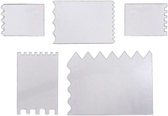 Picture of DecoArt WaxEffects Accessories 5/Pkg-Clear Texture Cards