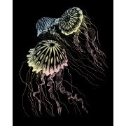 Picture of Holographic Foil Engraving Art Kit 8"X10" Jellyfish