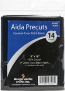 Picture of Design Works Gold Quality Aida 14 Count 15"X18" Black