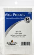 Picture of Design Works Gold Quality Aida 14 Count 15"X18" White