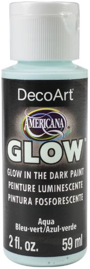 Picture of Americana Glow In The Dark Paint 2oz-Aqua