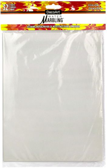 Picture of DecoArt Water Marbling Newsprint Cleaning Paper 32/Pkg