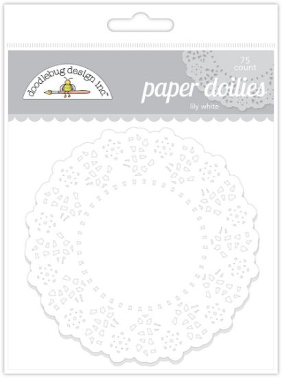 Picture of Doodlebug Doilies 4.5" 75/Pkg Lily White
