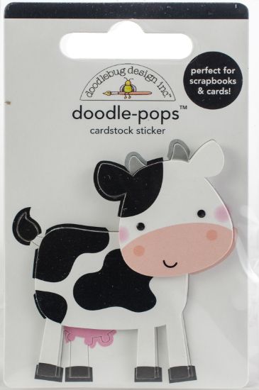 Picture of Doodlebug Doodle-Pops 3D Stickers What's Moo?