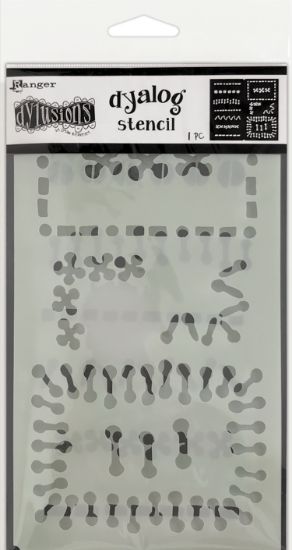 Picture of Dyan Reaveley's Dylusions Dyalog Stencil Stitch It