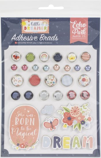 Picture of Echo Park Decorative Brads-Little Dreamer Girl