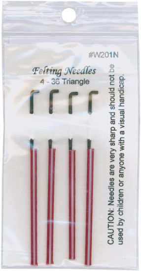 Picture of Felting Needles 4/Pkg Size 36 Triangle