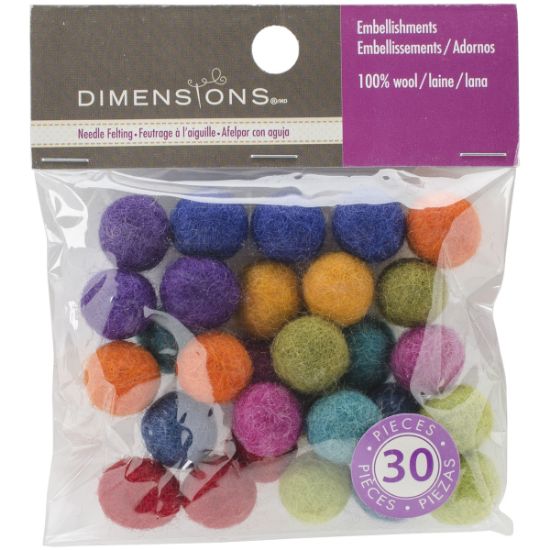 Picture of Feltworks Ball Assortment 30/Pkg