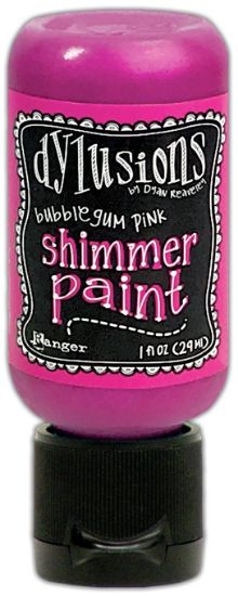 Picture of Dylusions Shimmer Paint 1oz Bubblegum Pink