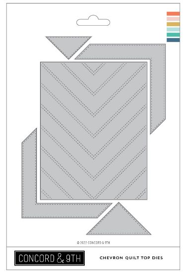Picture of Concord & 9th Dies-Chevron Quilt Top