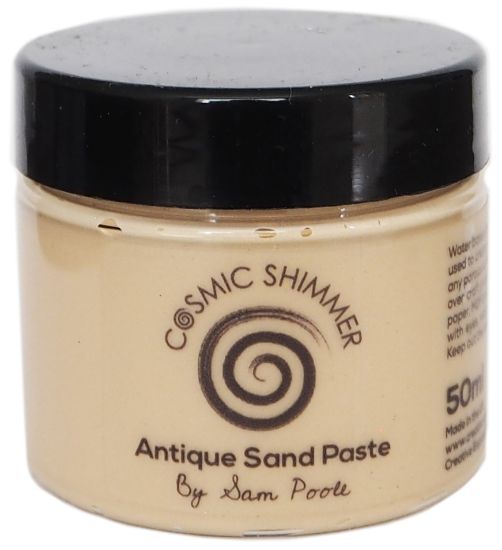 Picture of Cosmic Shimmer Antique Sand Paste 50ml By Sam Poole Creamy Mango