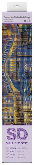 Picture of Diamond Dotz Simply Dotz Diamond Art Kit 13.8"X9.9"-Evening Stroll to the Rialto Bridge