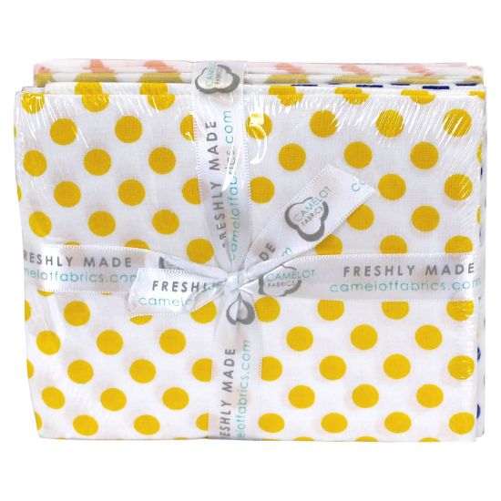 Picture of Camelot Mixology Fat Quarter Bundle 18"X21" 7pcs-Dots