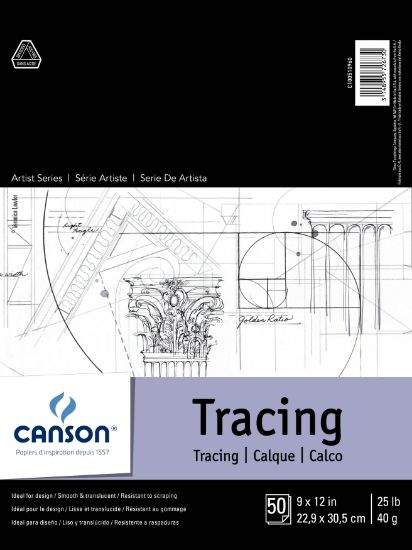 Picture of Canson Foundation Series Tracing Paper Pad 9"X12" 50 sheets