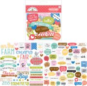 Picture of Doodlebug Odds & Ends Die-Cuts 94/Pkg Down On The Farm Chit Chat