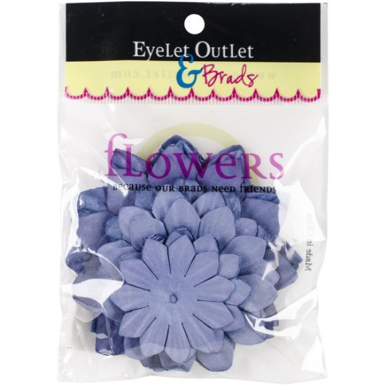 Picture of Eyelet Outlet Flowers 40/Pkg Purple