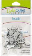 Picture of Eyelet Outlet Shape Brads 12/Pkg Ghost