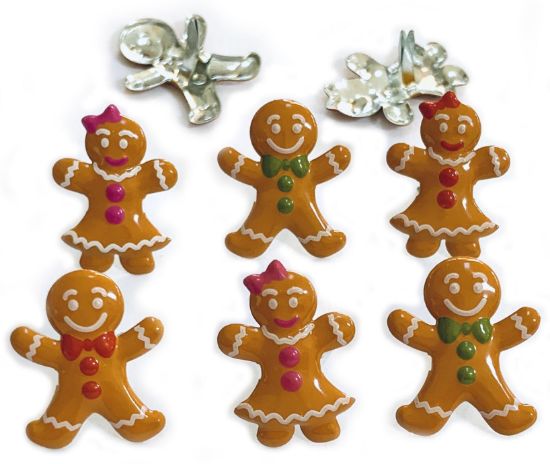 Picture of Eyelet Outlet Shape Brads 12/Pkg Gingerbread
