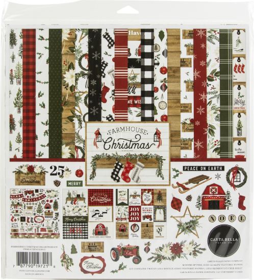 Picture of Carta Bella Collection Kit 12"X12" Farmhouse Christmas