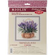 Picture of French Lavender Counted Cross Stitch Kit 9.75"X9.75" 14 Count