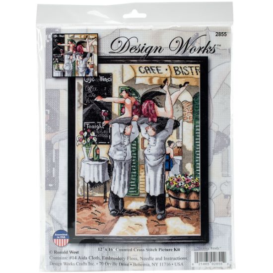 Picture of Getting Ready Counted Cross Stitch Kit 12"X16" 14 Count