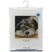 Picture of Dog Melancholy Counted Cross Stitch Kit 11.5"X11.5" 14 Count