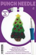Picture of Design Works Punch Needle Kit 3.5" Round-Christmas Tree