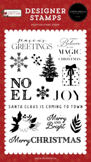 Picture of Carta Bella Stamps-Always Believe, A Wonderful Christmas