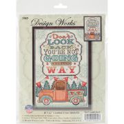 Picture of Don't Look Back Counted Cross Stitch Kit 8"X12" 14 Count