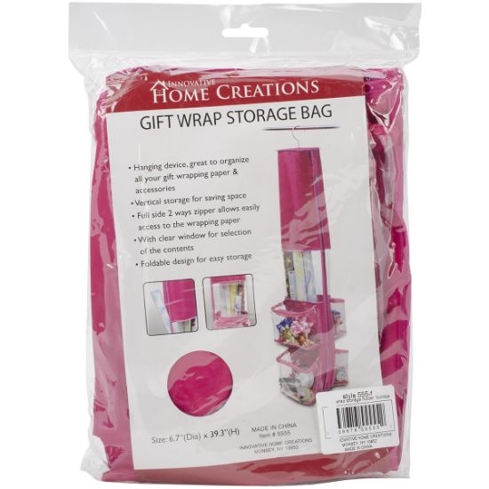 Picture of Gift Wrap Storage Bag 12"X59" Fuchsia