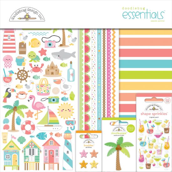 Picture of Doodlebug Essentials Page Kit 12"X12"-Seaside Summer